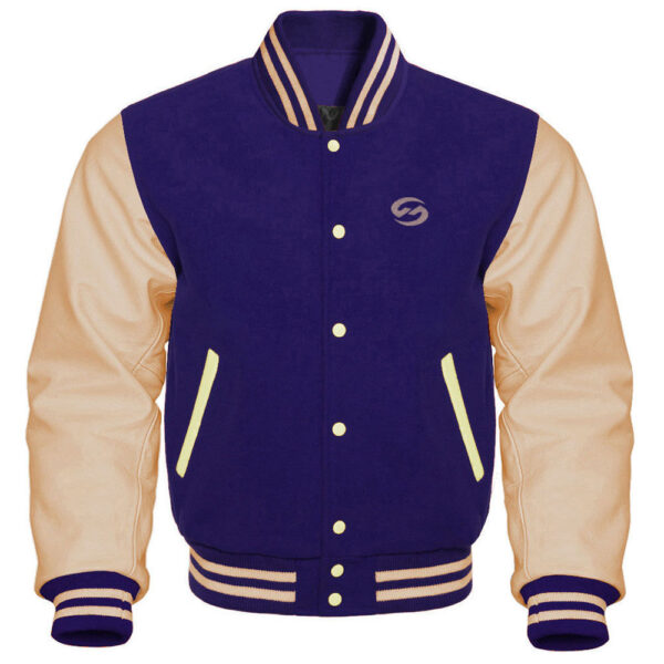 Youth Varsity Jacket with Snap Buttons