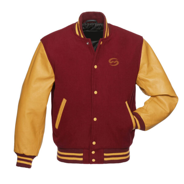 Wool Blend Varsity Jacket for Warmth and Comfort