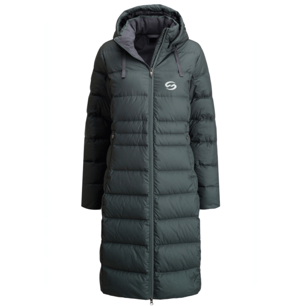 Stylish Quilted Long Down Coat